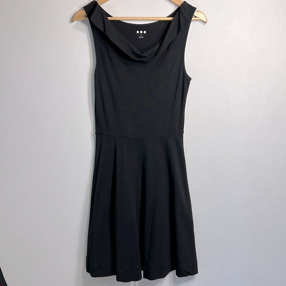 Three Dots 100% Cotton Boat Neck Cowl Sleeveless Dress size S